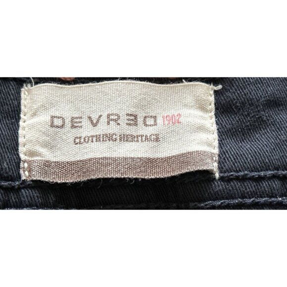 DEVRED1902 Casual Pants Cotton Chino Khaki Navy Blue Size 32/31 - Picture 5 of 7